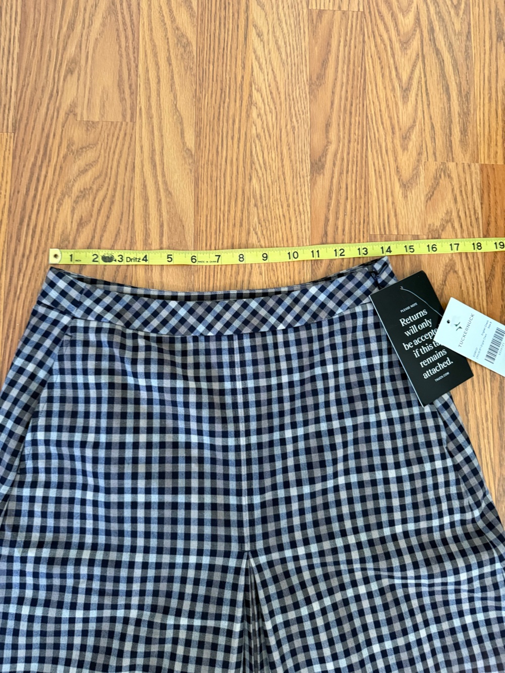 NWT Tuckernuck English Check Phoebe Riding Skirt Size 6 - Picture 10 of 14